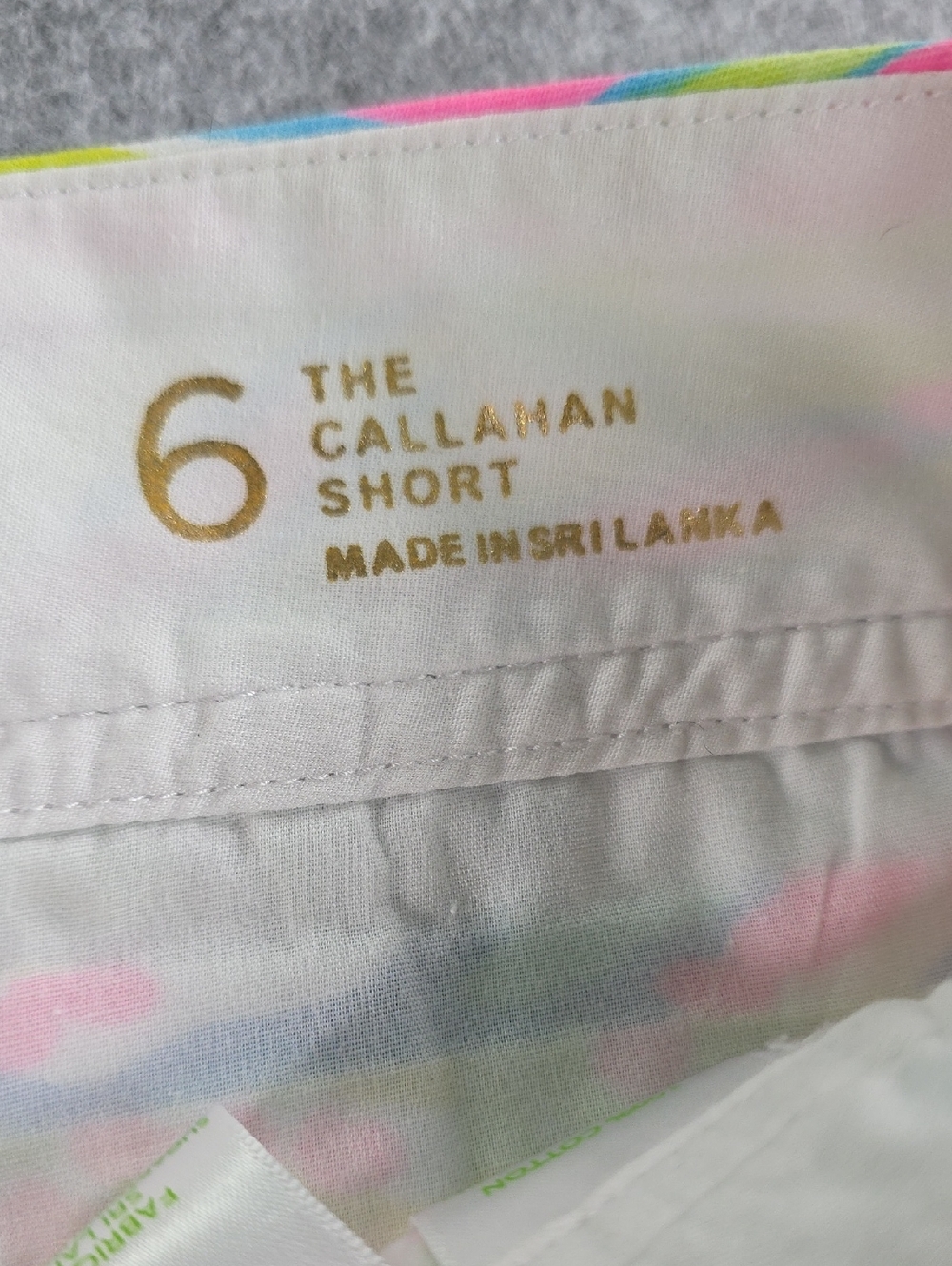 Lilly Pulitzer Coral Pink & Aqua Printed Cotton Shorts Callahan Sz 6 Floral - Picture 3 of 7